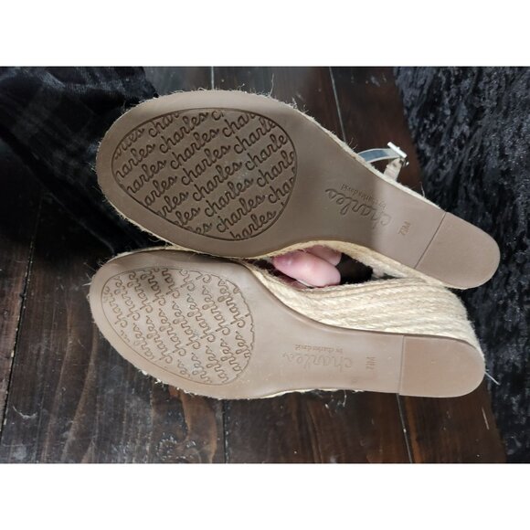 NWOB CHARLES by Charles David Nola Espadrille Wedge Sancdals/Sz. 7.5M - Picture 10 of 10